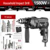 Multi-Functional Electric Impact Drill Set for Wall and Household Use