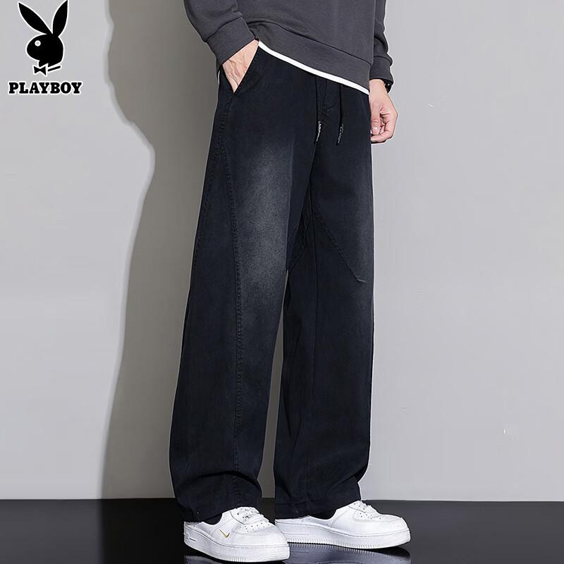 PLAYBOY Men's Relaxed Straight-Leg Casual Jeans