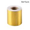 5Cm 5/9/10M Gold Car Motorcycle Exhaust Wrap Pipe Header Heat Insulation Roll Tape Turbo Heat Exhaust Thermal Wrap Tape