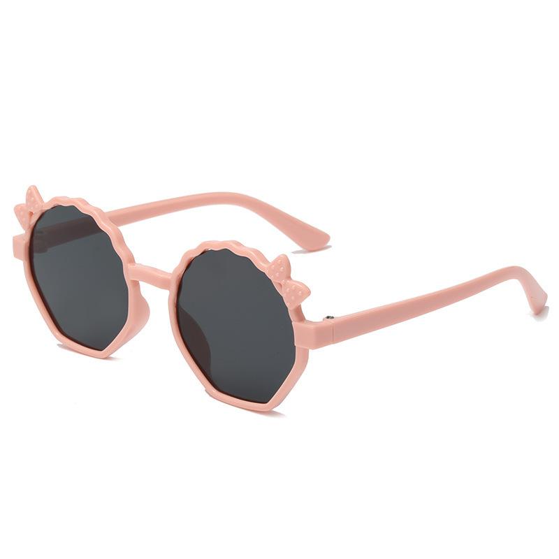 Colorful Children's Sunglasses With Bow Decoration For Uv Protection, Suitable For Photography, Fashionable Sunglasses 8834