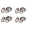 4Pcs Metal 3/4inch Air Pipe Elbow Fitting Connector 90 Degree Pipe Fitting Adapter for Compressed Air Line Tube Systems