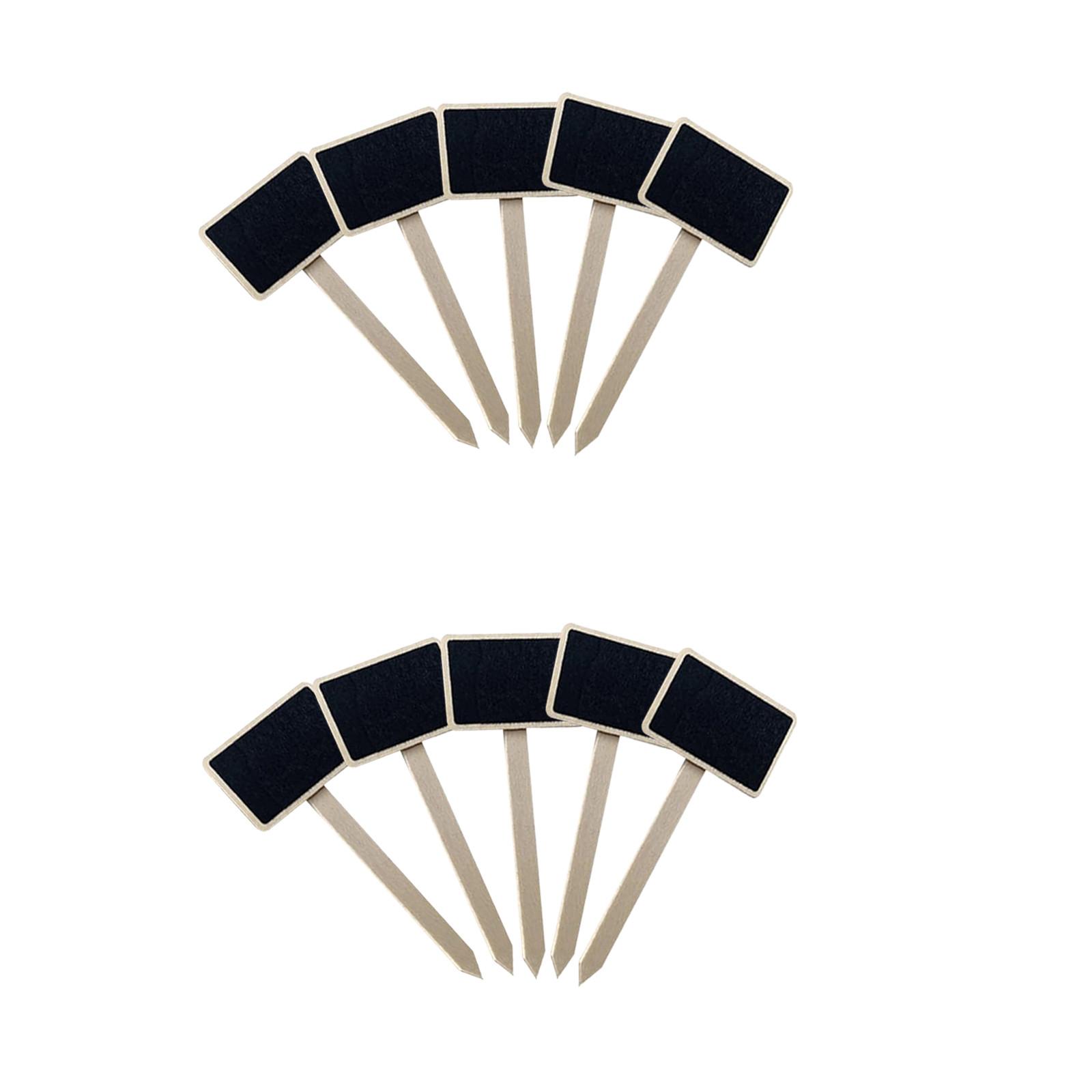 

10 шт. этикетки для растений, садовые этикетки, этикетки для растений типа Т, таблички для растений для садовых семенных деревьев, трав чёрный