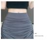 High Waist Slimming Bodycon Midi Skirt with Drawstring - Women's Stylish Yoga Skirt Trend