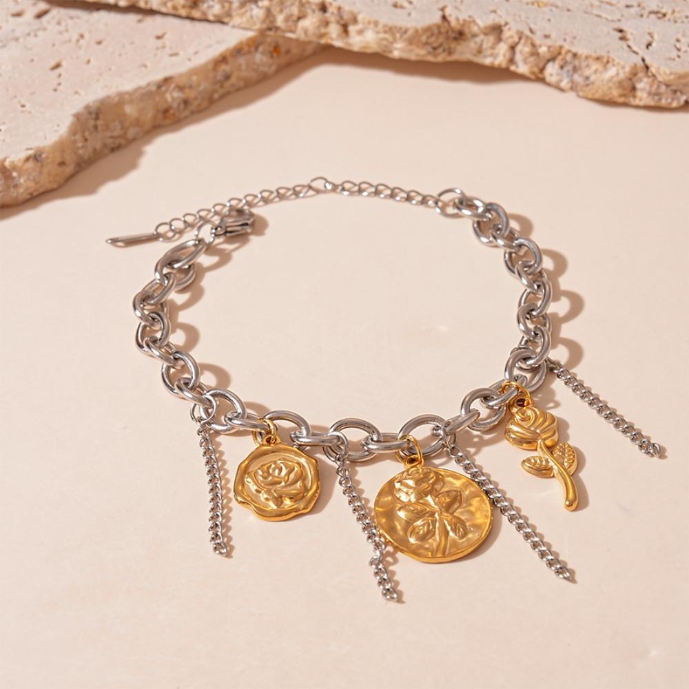 Ocean Animal/Flower Starfish Steel Bracelet Beach Sea Series Starfish Hand Chain  Women