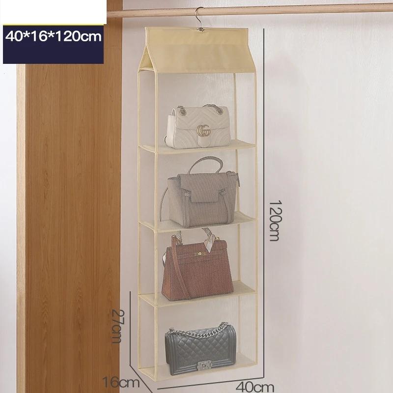 Closet Handbag Hanging Organizer For Wardrobe Storage Bag Door Wall Clear Sundry Shoe Bag with Hanger Pouch Handbag Organizer