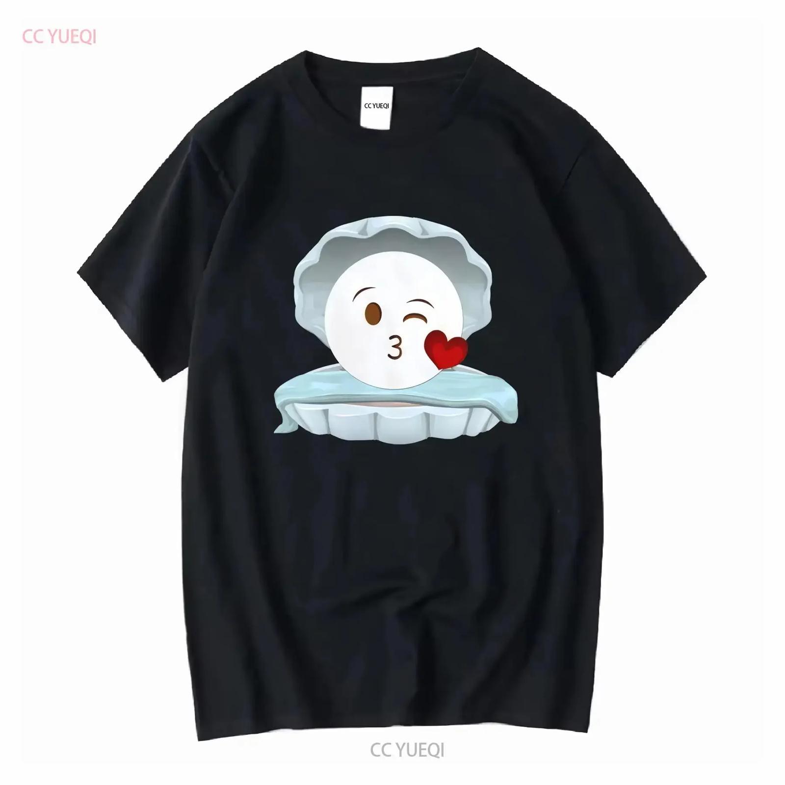 

cute clam graphic shirt pearl shell t ocean gift for her beach lover tee sea life apparel summer casual wear vintage Washed XXXXXL різнокольоровий