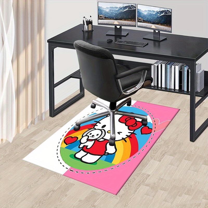 

Office Rug Hello Kitty, Rainbow Anti-Slip Rug, Machine Washable for Living Room, Bedroom, Office, Multiple Sizes, Bedroom Mat, Decorative Mat, Durable 60cm by 90cm