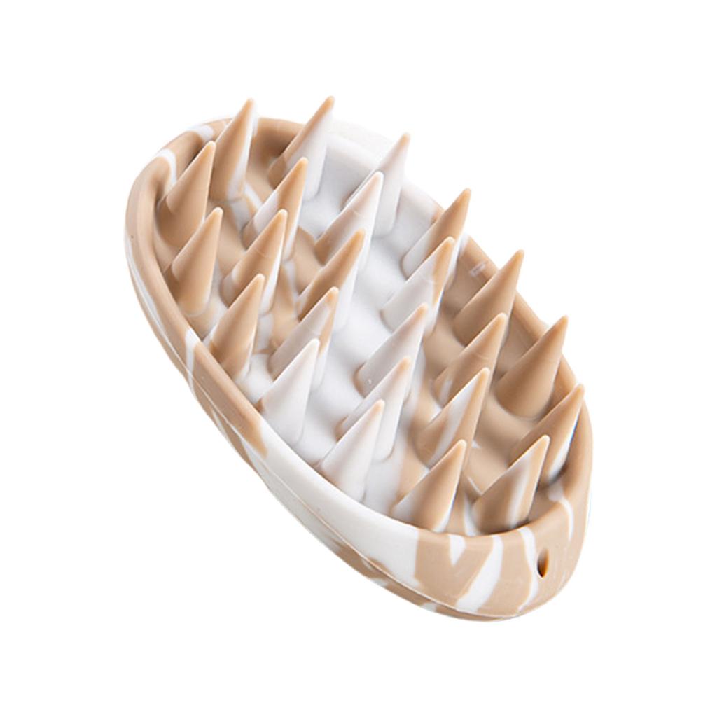 Silicone Scalp Massage Brush Smudge Shampoo Brush Scalp Scrubber Hair Exfoliator Brush Wet and Dry Shampoo Brush