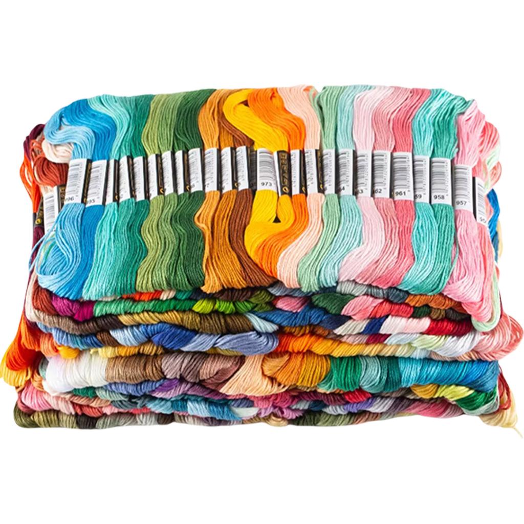 Stable Crafting Essential Vibrant Polyester Embroidery Floss for Cross Stitch Soft Durable Thread for Needlework