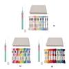 Beginner Punching Needle Embroidery Set Inlcudes 12 Color Yarn, Embroidery Cloth, Punching Needle Pen, Needle Threader