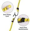 12Pcs Heavy Duty Bungee Cords Cables Straps Military Bungie Elastic Hooks Rope