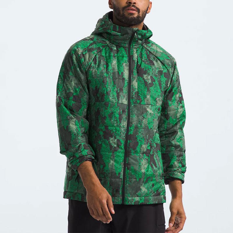 The North Face Men's Circaloft Hoodie Jackets & Coats Men's Jadeite Green Camouflage NF0A86Z8-SHO