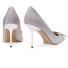 Rhinestone Square Buckle High Heels Women's Spring New Pointed Head Thin Heel Shallow Mouth Single Shoes Wedding Shoes