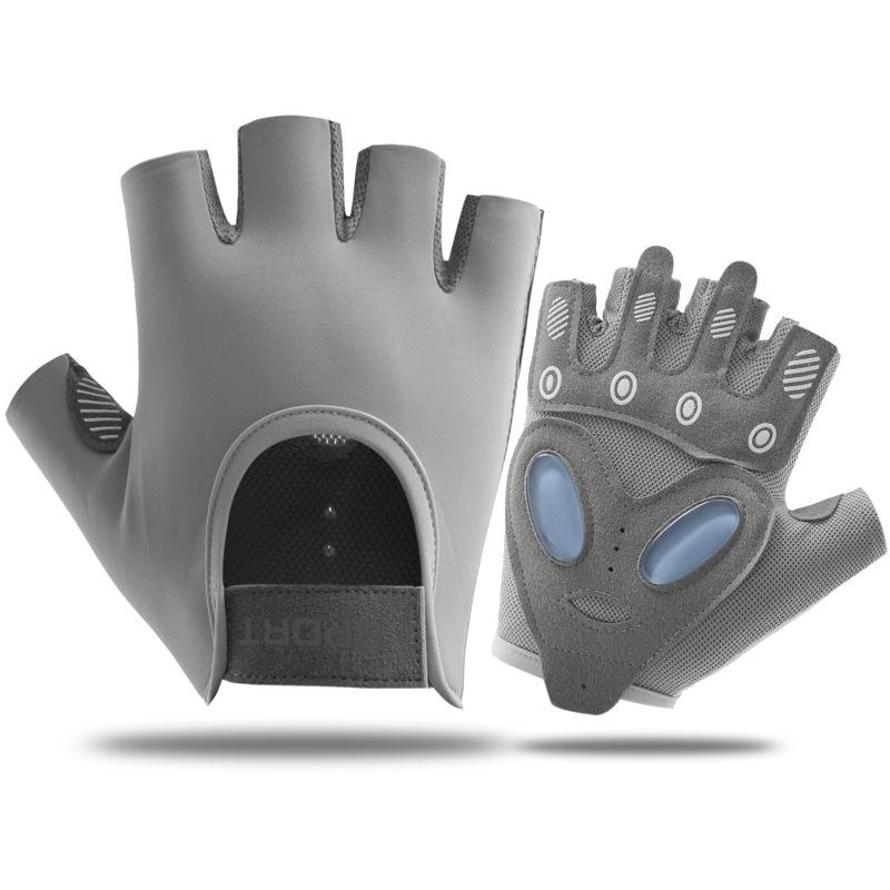 Breathable Anti-Slip Half Finger Cycling Gloves for Men and Women, Gym Mitten, Fitness, Sport Gym Fitness Fishing Bike Glove