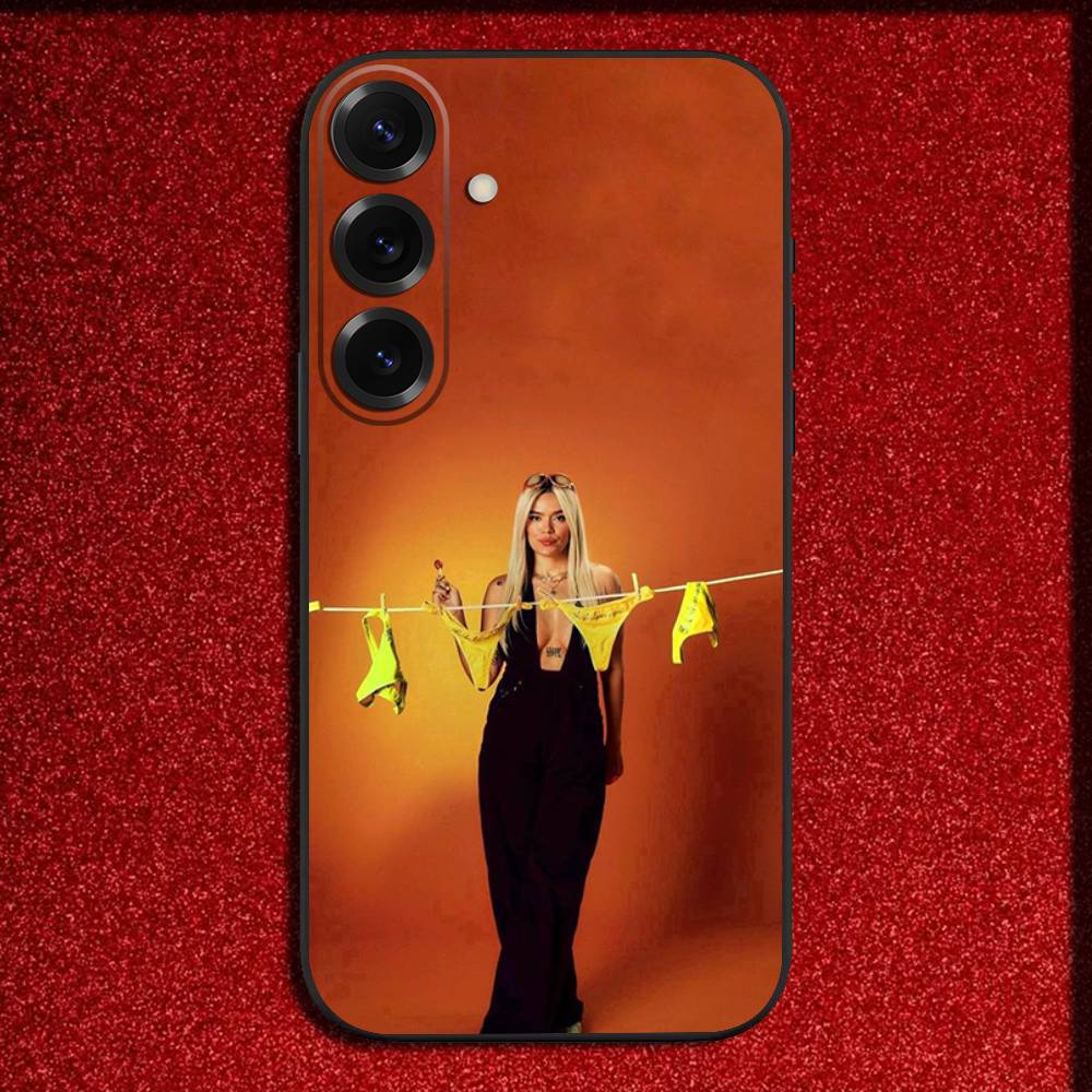 

Singer K-Karol G Tropicoqueta Phone Case For Samsung S25,S24,S21,S22,S23,S30,Ultra,S20,Plus,Fe,Lite,5G Black Cover Samsung S21fe