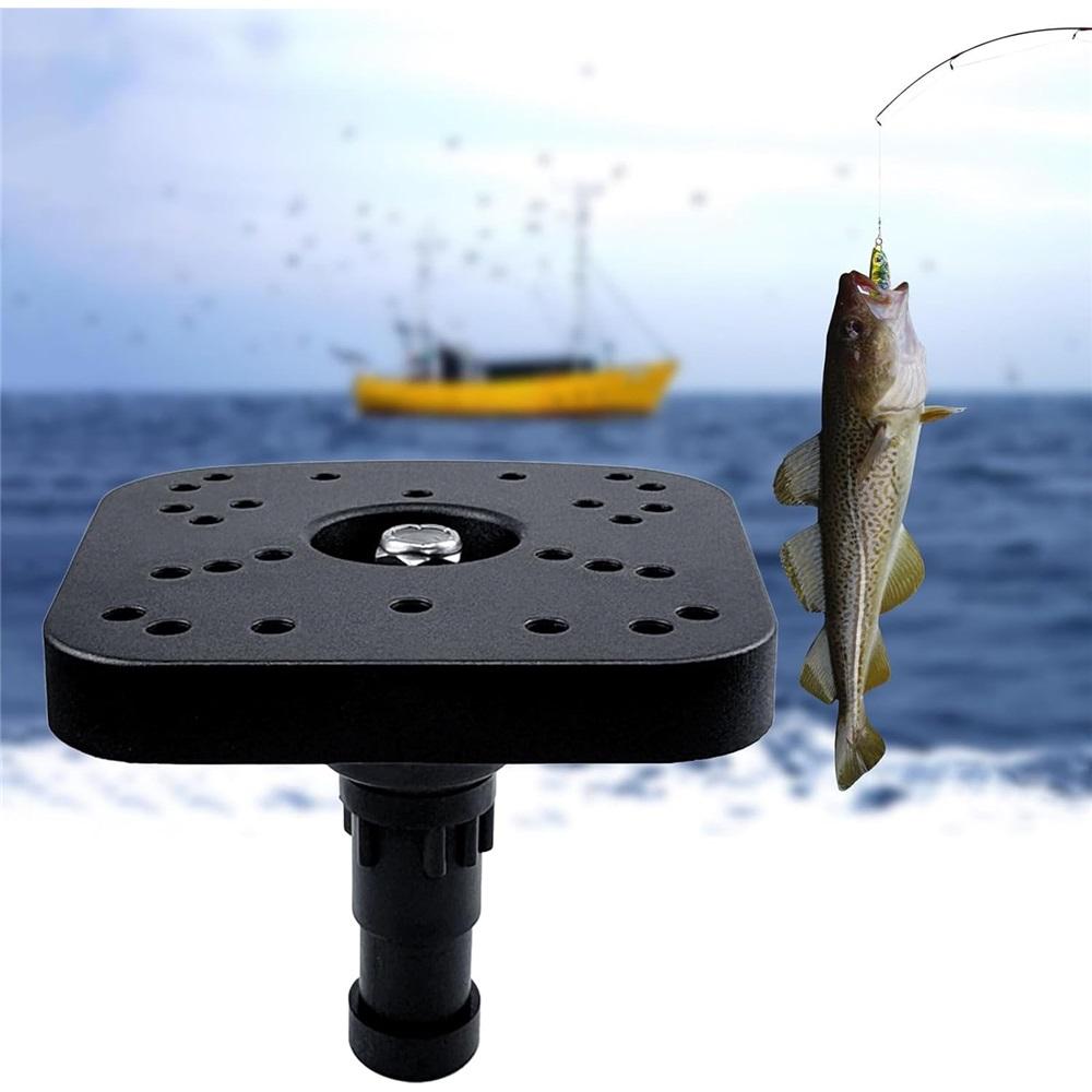 Suport de bază rotativ la 360 de grade pentru montare, marin, pentru caiac, montură de bază pentru sonar de pescuit, placă de montare pentru sonar de pescuit, suport rotativ pentru sonar de pescuit