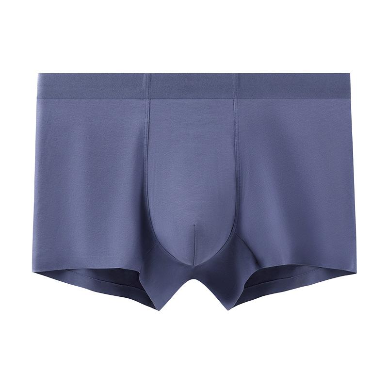 Large Size Men Spring and Summer Cotton Non - Mark Breathable Flat Angle Underwear