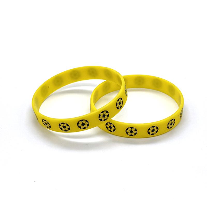 

Football Silicone Wristband with Printed Logo - Champions League & World Cup Team Fan Souvenir жёлтый