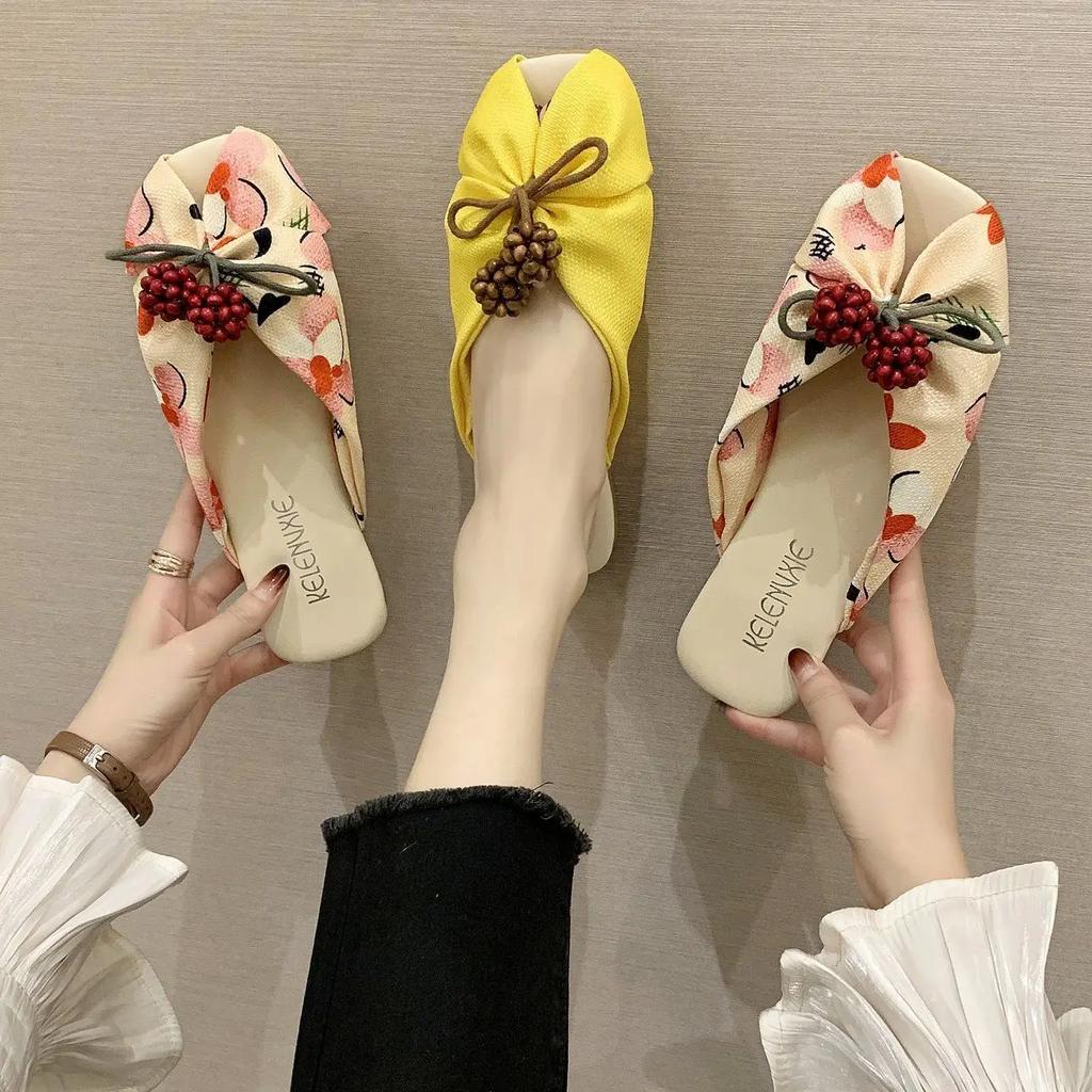 Fashion Woman Mules Slippers On Sale Square Toe Shoes for Women New Fashion Korea Style Slides Low Price Pvc High Quality Offer Sandals
