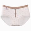 Women's Summer Sweet Baby Cotton 10A Pure Cotton Anti Bacterial Mid Waist Briefs