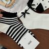 Ladies Spring and Summer New Sweet Bow College Style Leisure Boneless Short Tube Socks