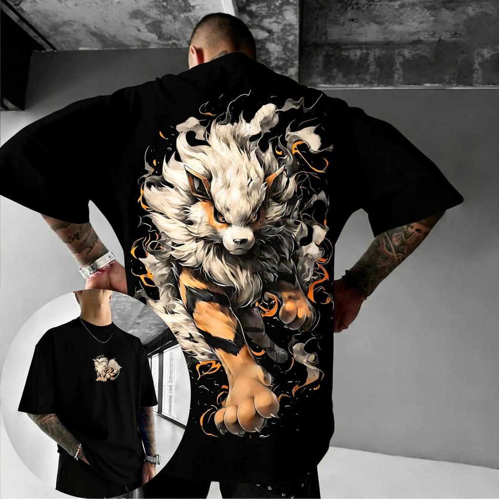 T-shirt Stampata Double-sided Pikachu Periferica Anime Pokémon Estate 2026 Maglietta Bambini Allenamento Outdoor e Fitness Abbigliamento Sportivo Uomo