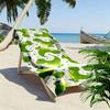 Cartoon Green Dinosaur Pattern Beach Towel Quick-drying for Travel Outdoor Sports Jogging Beach and Swimming