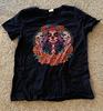 Day of the Dead Sugar Skull Girl Santa Muerte Womens Med T-Shirt 100% Cotton