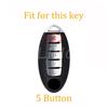 For Nissan Leaf Micra Qashqai J11 J10 X Trail T32 Versa Note Patrol Key Fob Cover 5 Buttons TPU Car Key Case Cover Accessories