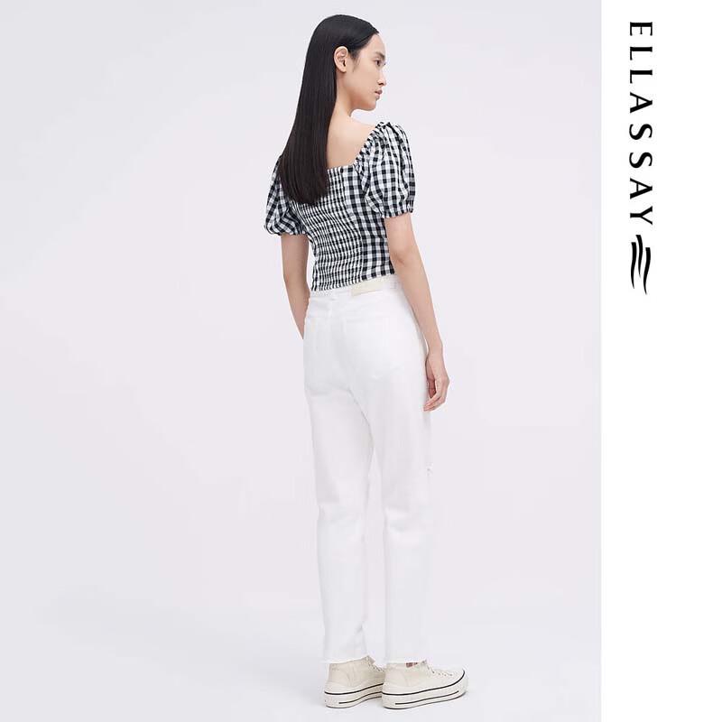 ELLASSAY Women's Distressed Jeans