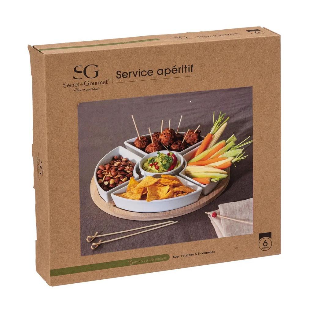 Round Snack Tray Set