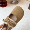 Girls Shoes Khaki Lace Lace Bow Girls Princess Shoes Four Seasons Lightweight Children's Shoes