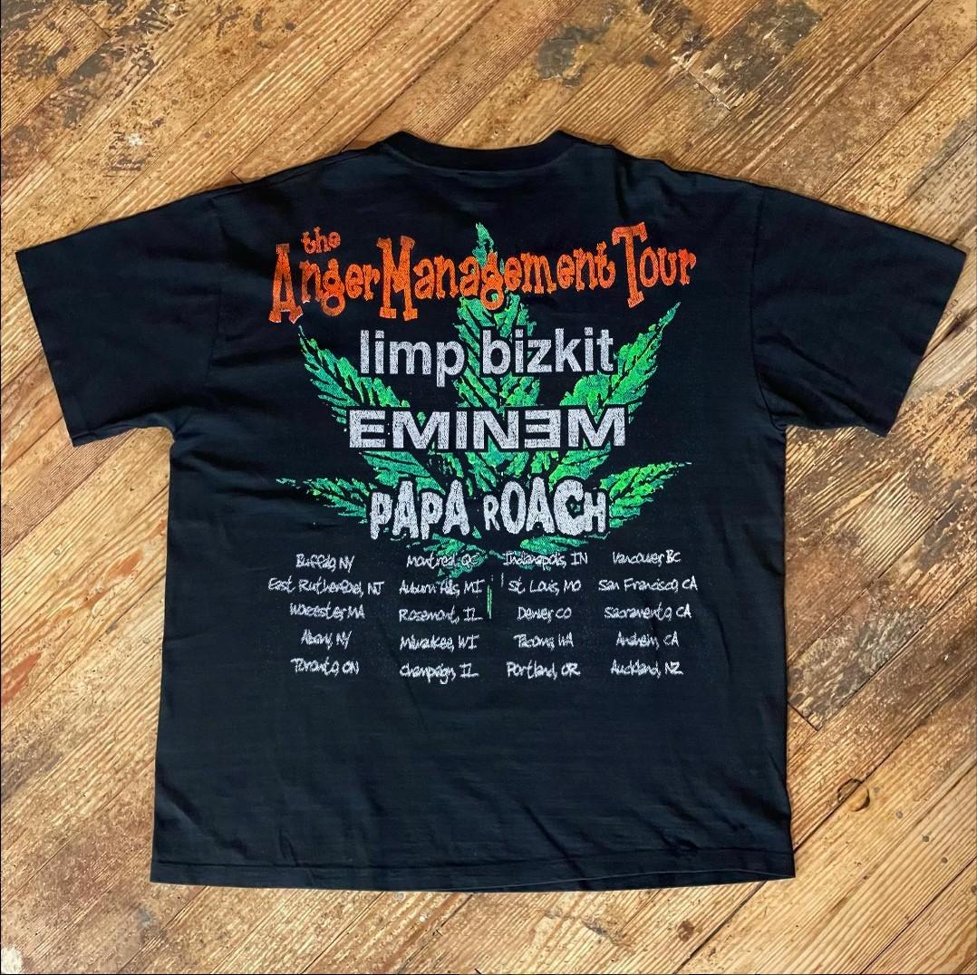 Limp Bizkit Anger Management Tour Rare T-Shirt Black S 4XL