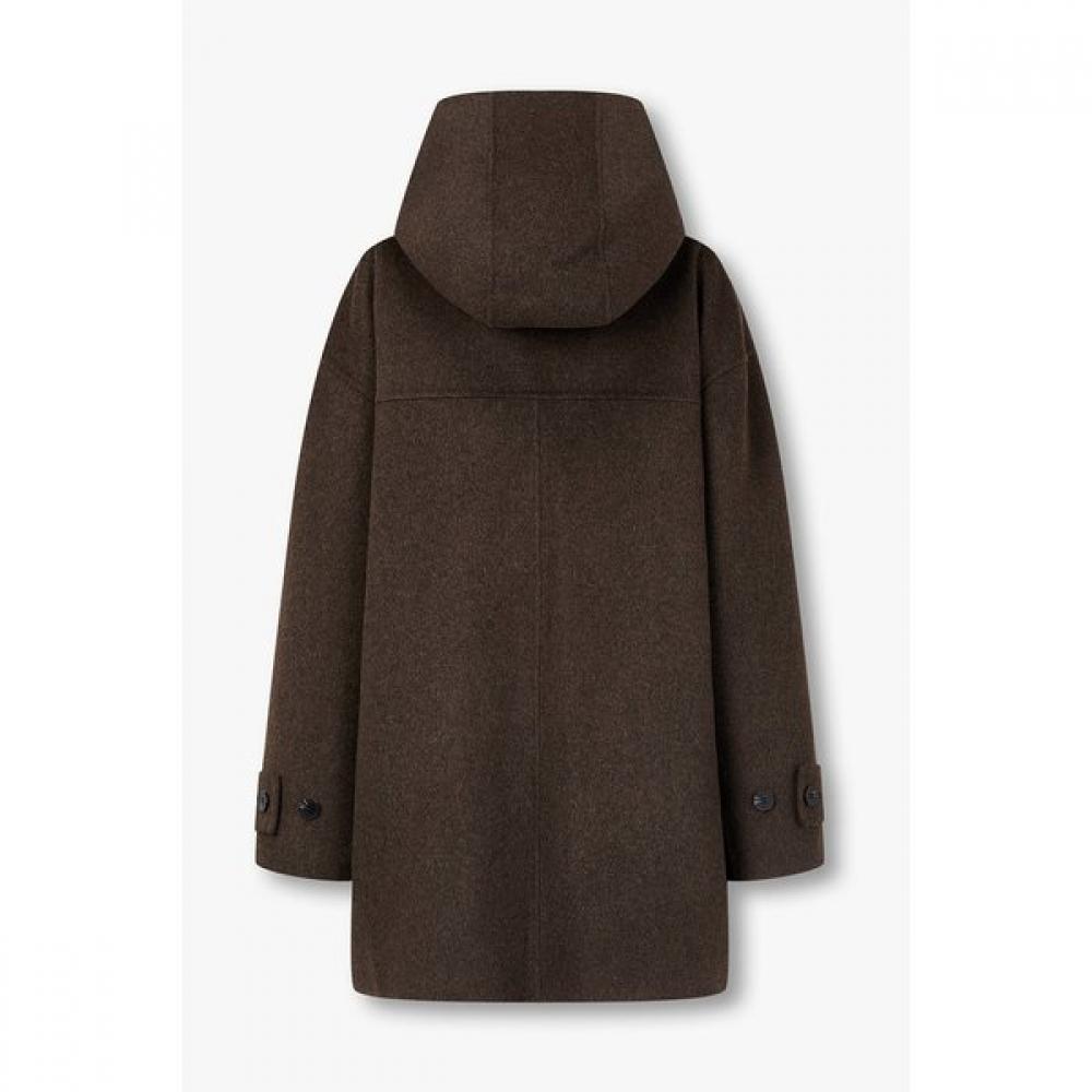 Studio Tomboy Handmade Wool Blend Hoodie Half Coat 9176411981