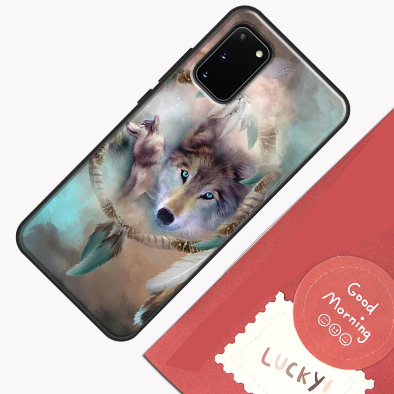 Animal Wolf Howling Phone Case For Samsung Galaxy S24 S26 Ultra S20 S21 S22 S23 S25 Plus S10 S25 FE Cover Shell