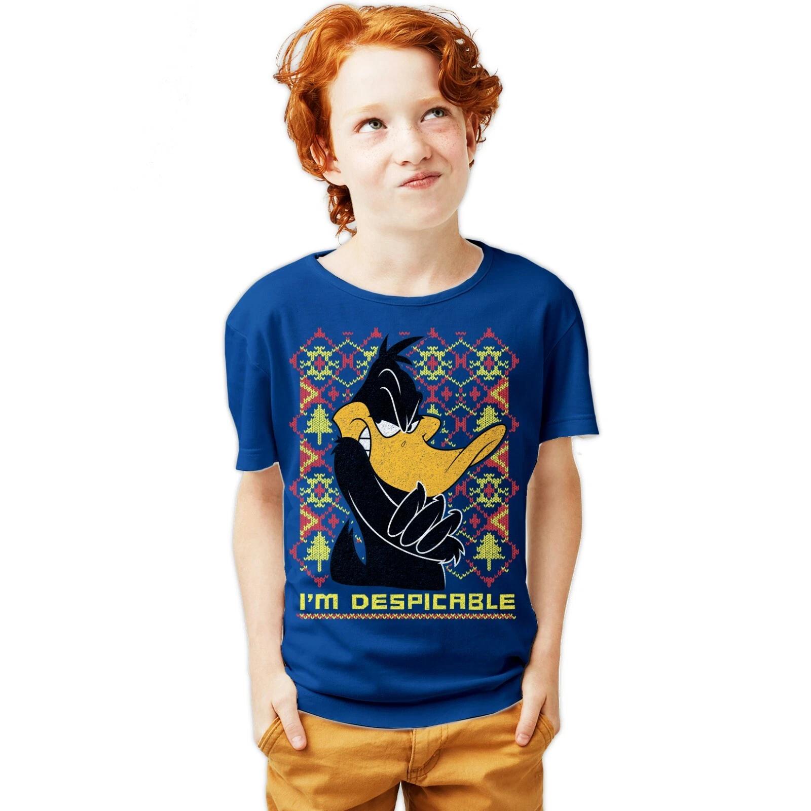 

Looney Tunes Daffy Duck Xmas Despicable Official Youth T-Shirt For 12-14 Years 160