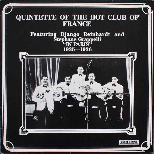 LP Record QUINTETTE DU HOT CLUB DE FRANCE DJ In Paris 19351936 OLD12 Old Bean Record 1987 UK Jazz Used
