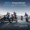 Fodsports M1-S Plus Motorcycle Helmet Intercom Bluetooth Headset,Moto Interphone,8 Riders 2000M,FM Radio,Music Sharing.