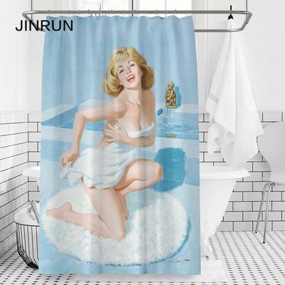 Bathroom Thickened Waterproof Curtain Mildew Proof Shower Curtain Shower Partition Curtain Shower Curtain Bathroom Curtain Free Perforation