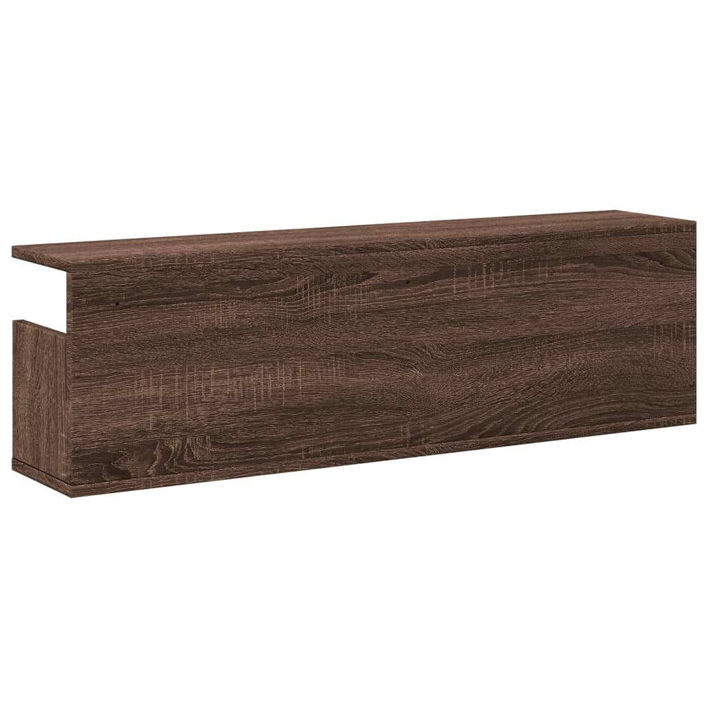 Wall Cabinet 100 x 20 x 30 cm Brown Oak Effect Particleboard