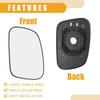 Rear View Mirrors Glass No.CRD100650 - Car Left Side - for LAND ROVER DISCOVERY 1989-2004 Glass Clear - 1 Pc