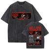 Washed Vintage Anime Hellsing Abraham Van Helsing Vampire Alucard Double Sided Print Tshirts Unisexs s Unisexga Oversized T Shirts