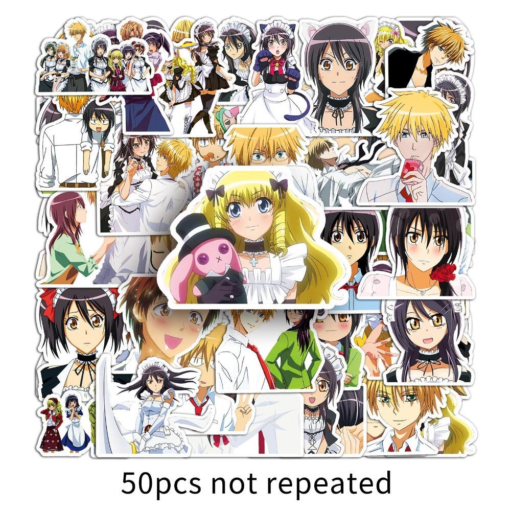 

50pcs Maid Sama Self-adhesive Anime Stickers Manga Cartoon Girls Ayuzawa Misaki Usui Kawaii Drawing Doodle Decorations