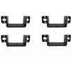 4 pezzi Staffa ad Angolo a U Robusta, Connettore Metallico Spessorato per Supporto Mensole in Legno, Adattatore Telaio Letto Larghezza 6,5 cm