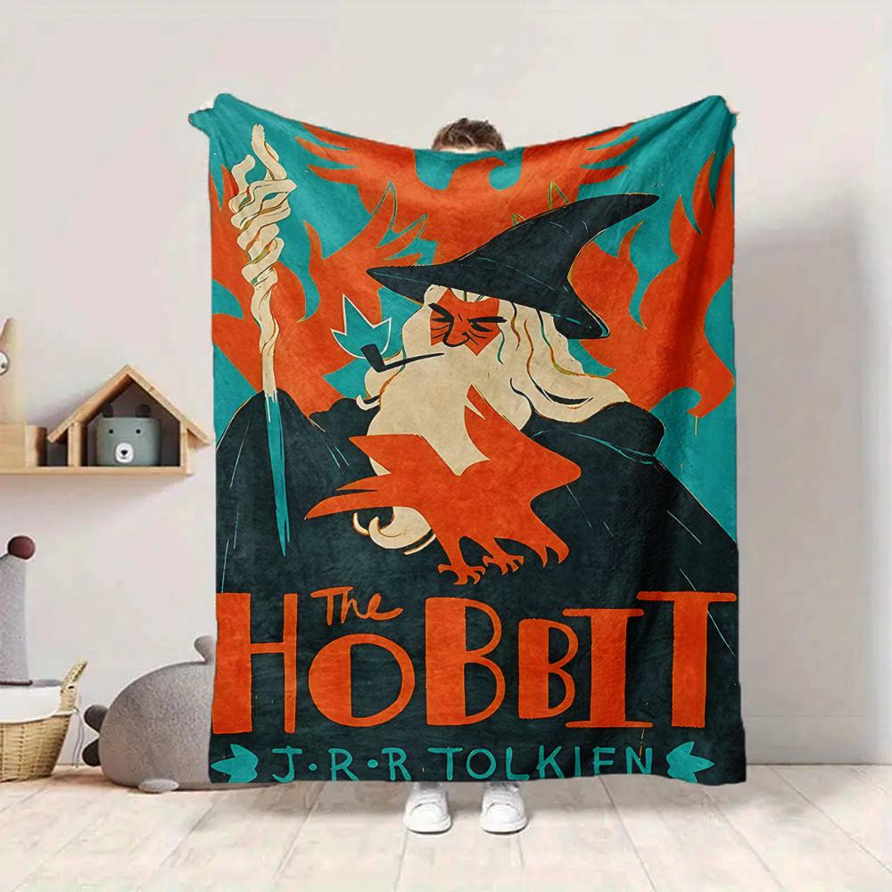 1pc The Hobbit Blanket Lightweight Flannel Throw For Sofa, Bed, Travel, Livingroom, Office, Couch, Chair, And Bed