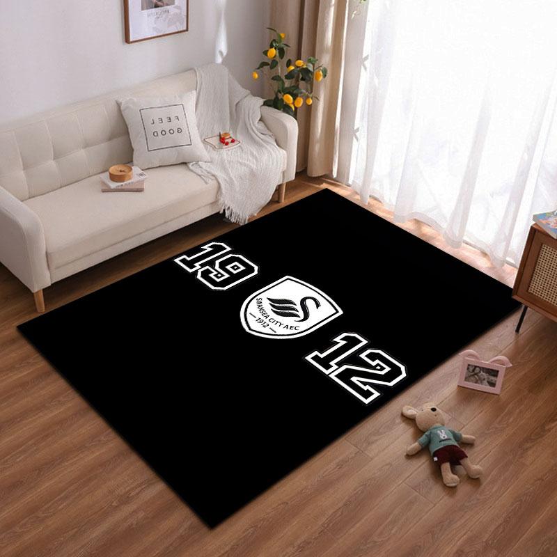 Swansea City AEC Logo Rug suitable as a non-slip mat for the living room or bedroom sofa