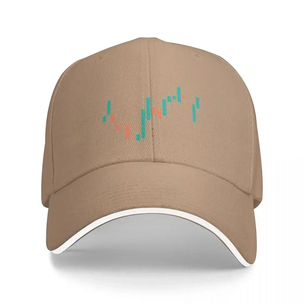 Bitcoin Cryptocurrency Art Stock Market Candlesticks Classic Dad Hats Pure Color Women's Hat Windproof Baseball Caps Peaked Cap