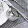 Metal Napkin Ring Golden Silver-color Frosted Hammer Pattern Dinner Napkin Holder Buckle Birthday Wedding Holiday Party Dining Table Decoration