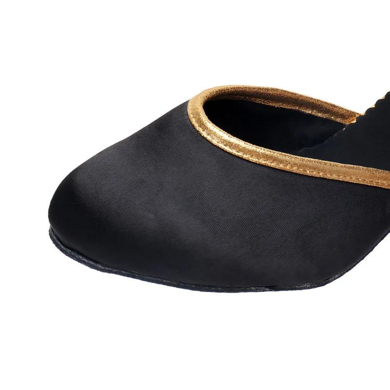 Damenmode Satinüberzug Tanzschuhe Weich Atmungsaktiv Damen Latein Tanzschuh Sport Ballsaal Latein Mädchen Ballsaalschuhe