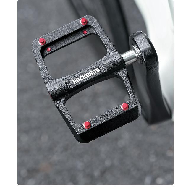 ROCKBROS Bicycle Pedals Left/right Lightweight Pedal 3 Bearings Road Bike Pedal Widened Magnesium Alloy Pedal Ultralight 171G